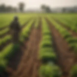 Vibrant green fields symbolizing India's agricultural diversity