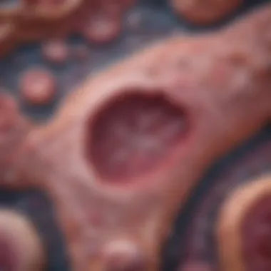 Unique Histological Characteristics of Oncocytic Tumors Histological slide of oncocytic renal neoplasm showcasing distinct cellular features