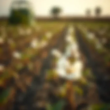 Well-Prepared Field for Successful Cotton Cultivation Field prepared for cotton sowing