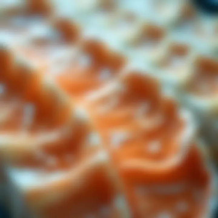 Visual representation of prepared fish tissue sections