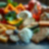 Diverse Protein Options Low in Potassium A vibrant assortment of low-potassium protein sources arranged beautifully.