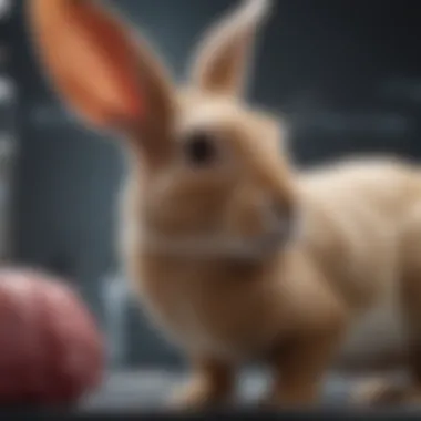 Anatomy of the Rabbit in Antibody Production Illustration showcasing the anatomy of a rabbit and its role in monoclonal antibody production