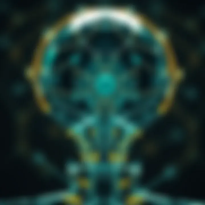 Ethical Dimensions of Artificial Intelligence Illustration highlighting the ethical considerations of AI