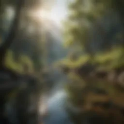 A serene landscape symbolizing tranquility and longevity