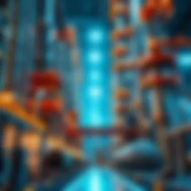 Cutting-Edge Refinery Technology Modern refinery showcasing sugar refinement technology