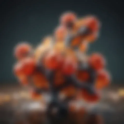 Visual representation of cortisol hormone structure