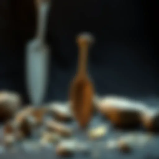 Early Tool-Making Techniques Depiction of early tool-making techniques