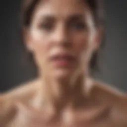 Illustration depicting hormonal changes due to stress