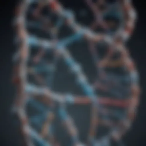 Illustration depicting the molecular structure of DNA