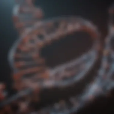 Visual representation of transcription process from DNA to RNA