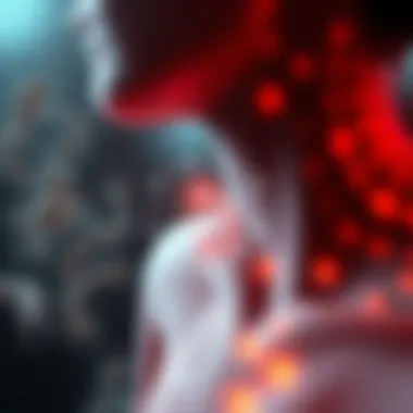 A conceptual diagram showing the consequences of dysbiosis on human health.