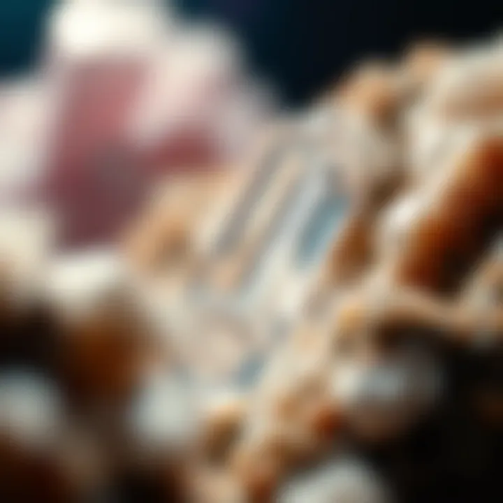 A visual representation of crystals used in electronic devices and medical applications