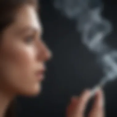 Statistics on Smoking and Asthma Infographic showing statistics on smoking and asthma prevalence