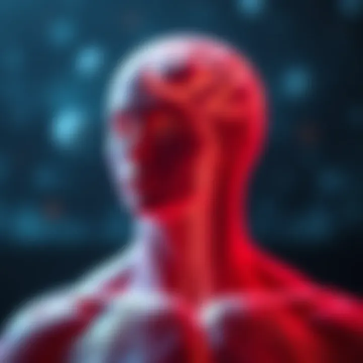 Illustration of hormonal changes due to stress