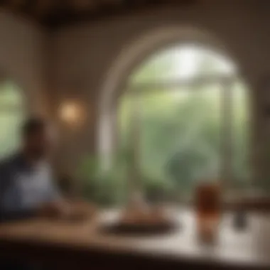 Contemplative Fasting Environment A serene setting for contemplation during fasting