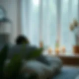 A tranquil setting depicting relaxation techniques for migraine relief