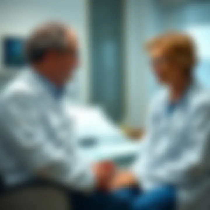 Consultative Approach to Stage 1 Rectal Cancer Care Patient consultation with oncologist