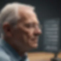 Graphical representation of dementia testing scores