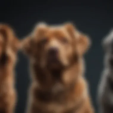 Genetic markers illustrating coat color variations in dogs