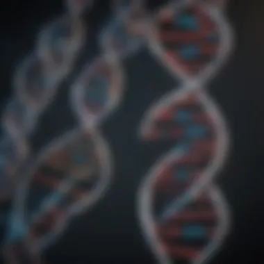 DNA Strands and Genetic Modification Illustration of DNA strands symbolizing genetic modification
