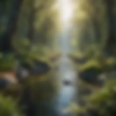 Ecosystem Interactions in the Carbon Cycle Illustration of the carbon cycle showing interactions between different ecosystems