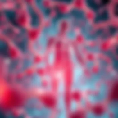 A visual representation of glucose metabolism in the body