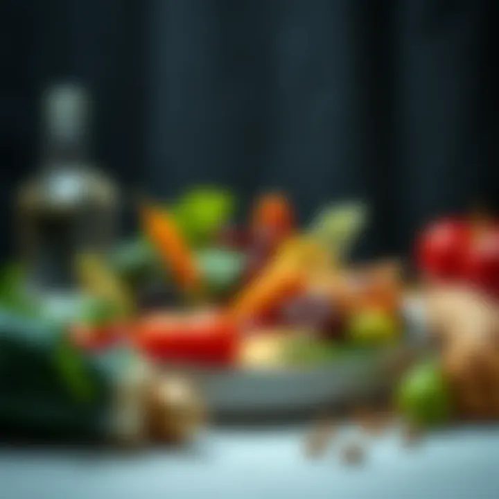 A healthy meal showcasing balanced nutrients for glucose management