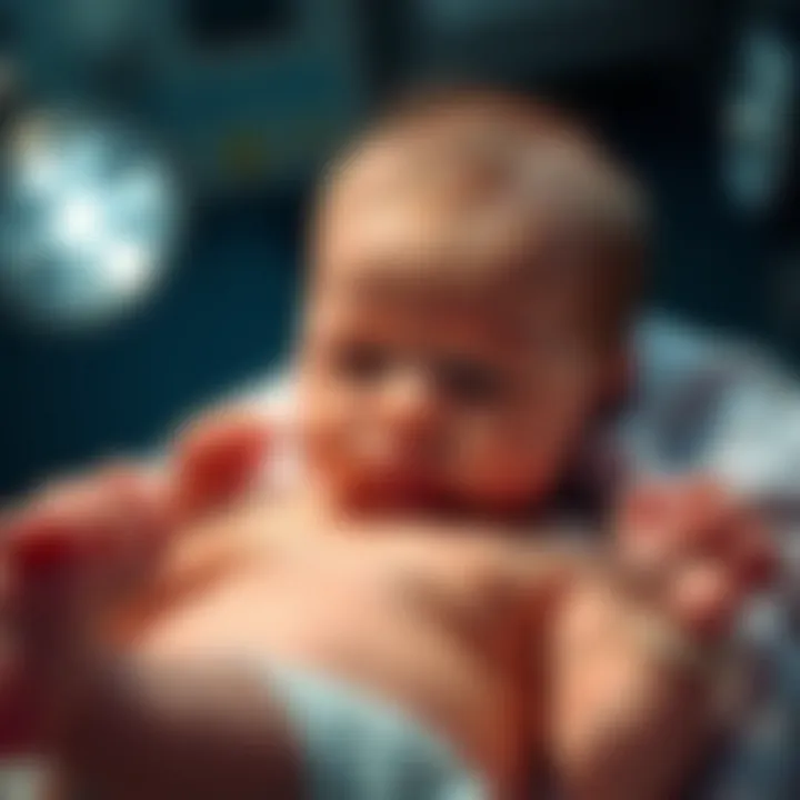 Neonate exhibiting signs of hypotonia