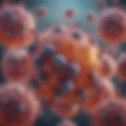 Illustration depicting the cellular structure of Monoclonal B cells