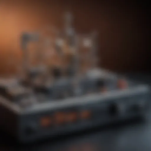 A detailed view of a neurofeedback machine showcasing its components