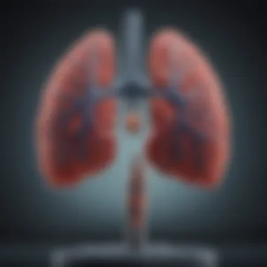 Chart showing survival rates of NSCLC patients based on treatment options