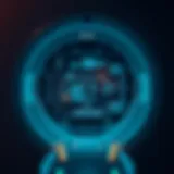 Cutaway of a PET scan device showcasing its components