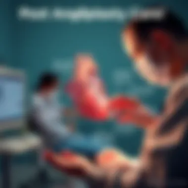 Infographic highlighting post-angioplasty care strategies