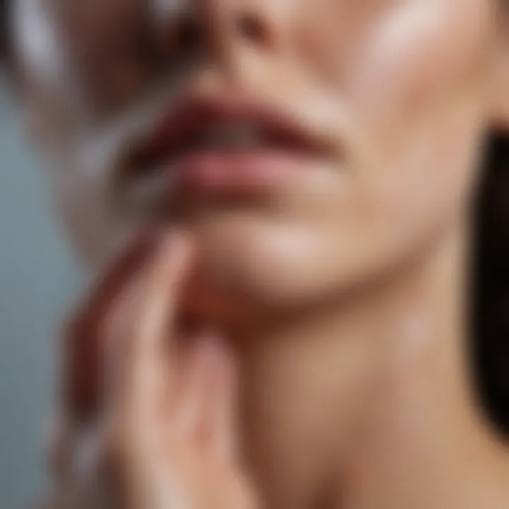 Conceptual image showing the skin barrier dysfunction related to stress.