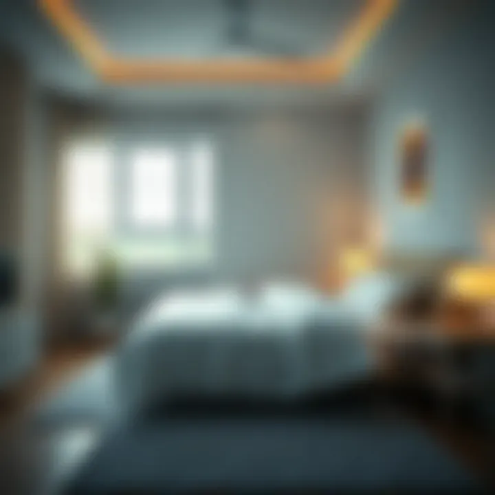 A serene bedroom setting, emphasizing a peaceful environment for restful sleep.