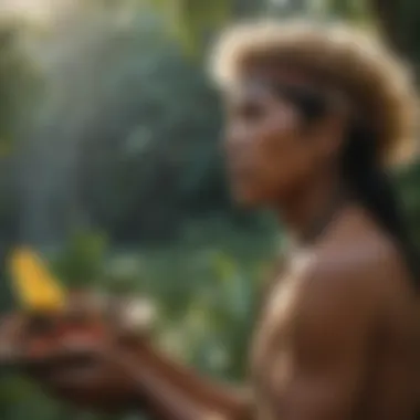 Indigenous Community in the Amazon Indigenous community engaged in traditional practices within the Amazon region