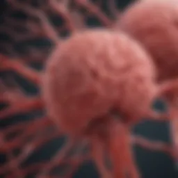 An illustration of the blood-brain barrier structure highlighting endothelial cells and tight junctions