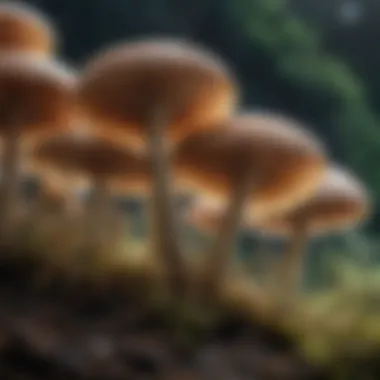 Fungi Under a Microscope Microscopic view of fungal organisms on scalp