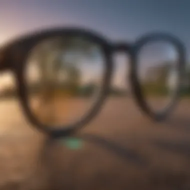 Visual representation of color blindness correction glasses