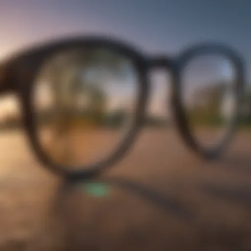 Visual representation of color blindness correction glasses