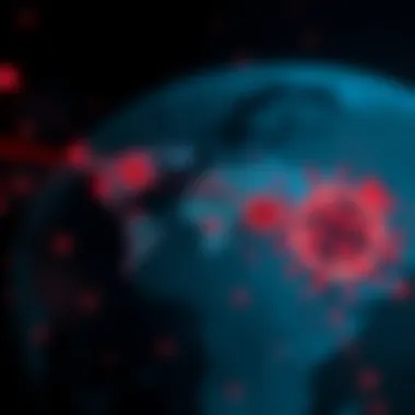 Map indicating global impact and spread of the Delta variant