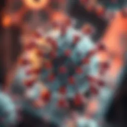 Visual representation of the Delta variant mutation structure