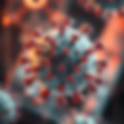 Visual representation of the Delta variant mutation structure