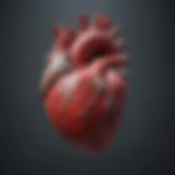 Conceptual representation of genetic factors affecting heart health