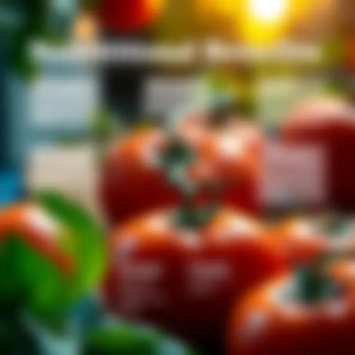Nutritional Benefits of Tomatoes An infographic outlining the vitamins found in tomatoes and their health benefits.