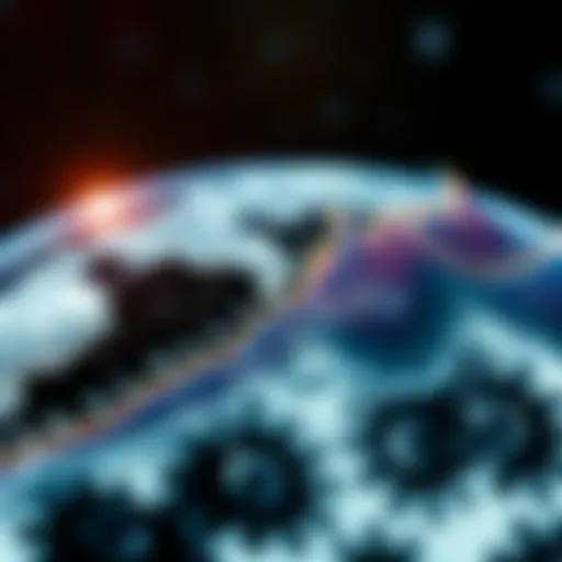 Visual representation of global temperature rise