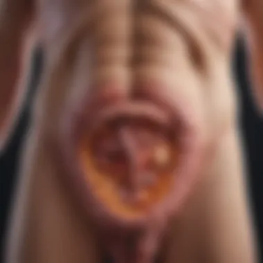 Symptoms of Bacterial Infection in the Colon Illustration of the colon highlighting bacterial infection symptoms