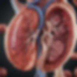 Illustration of kidney anatomy