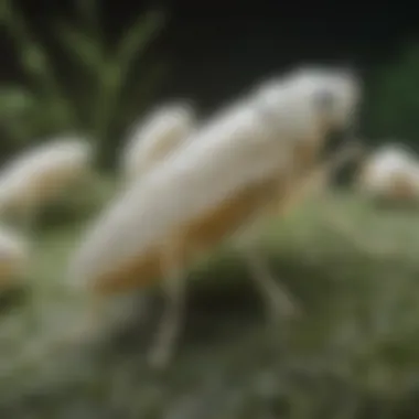 Life Cycle of Whiteflies Illustration of the whitefly life cycle