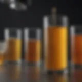Illustration of various urine test types for kidney assessment